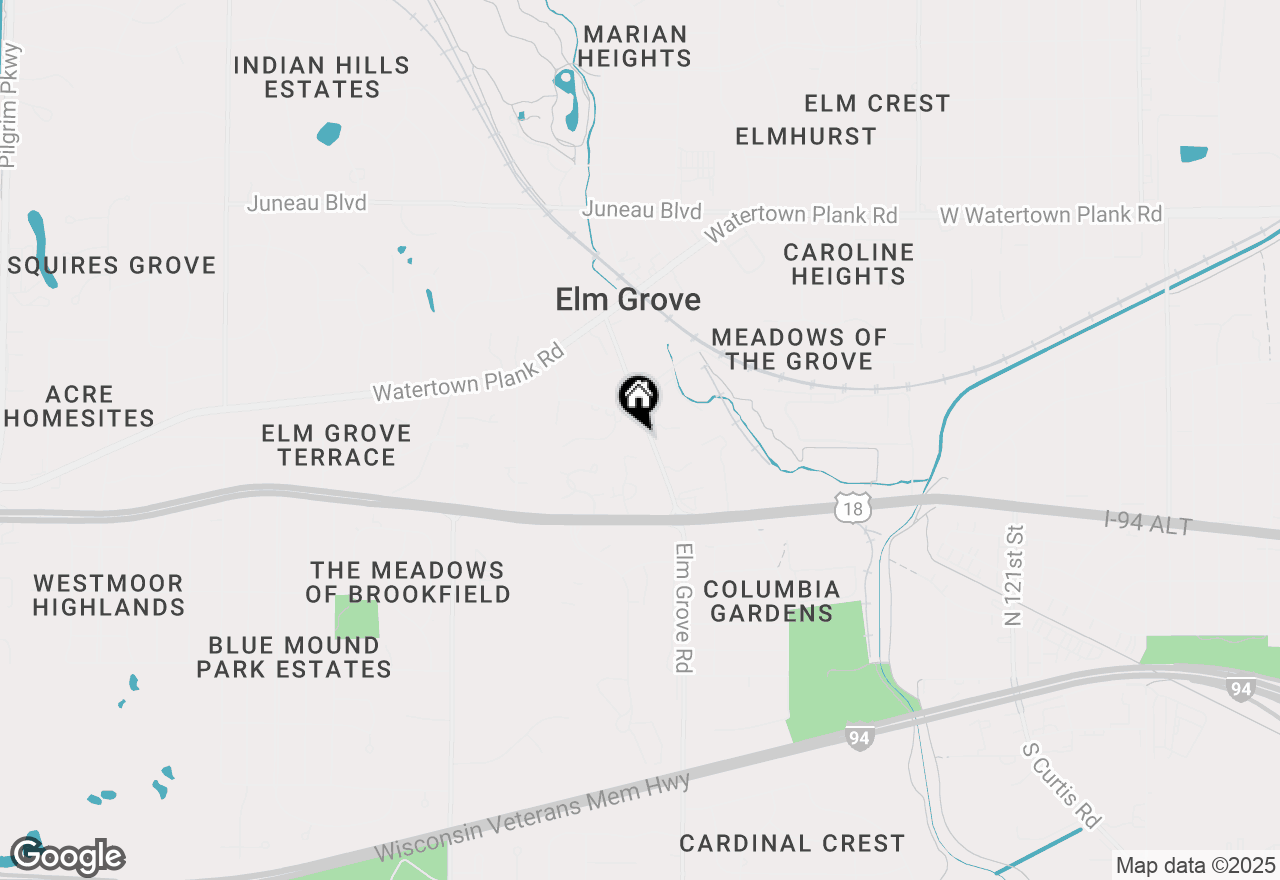 Map of 705 Elm Grove Rd, Elm Grove, WI 53122