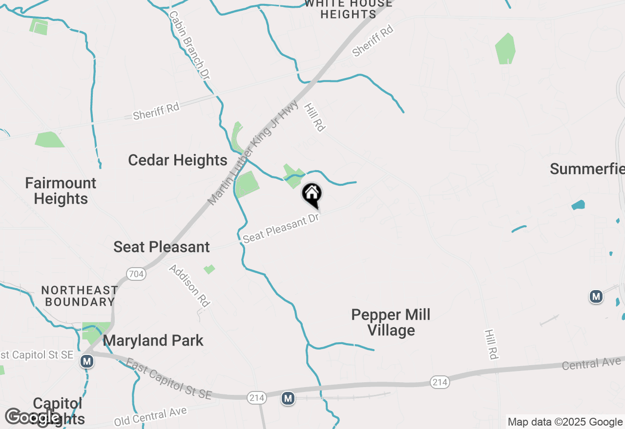 Map of 6602 Seat Pleasant Drive, Capitol Heights, MD 20743