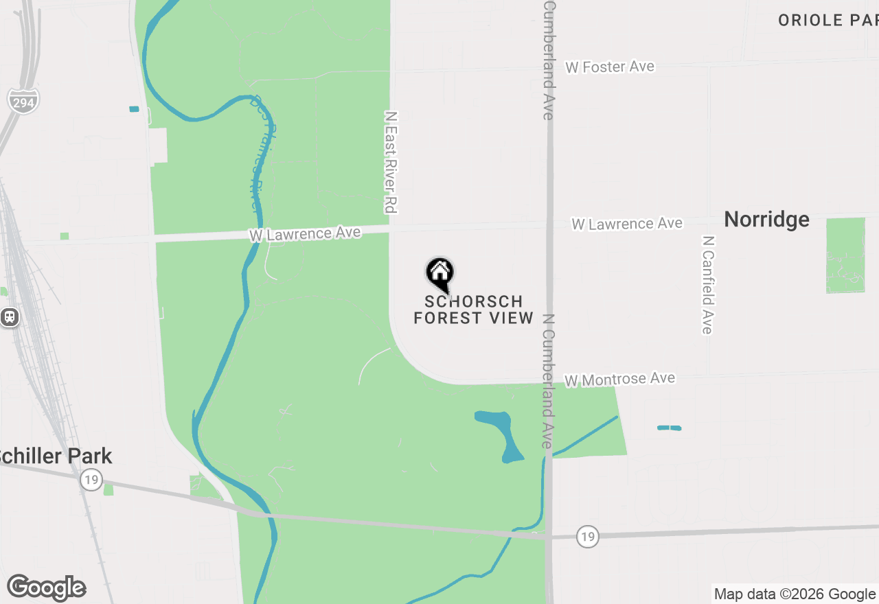 Map of 4567 N Oakview Street, Chicago, IL 60656