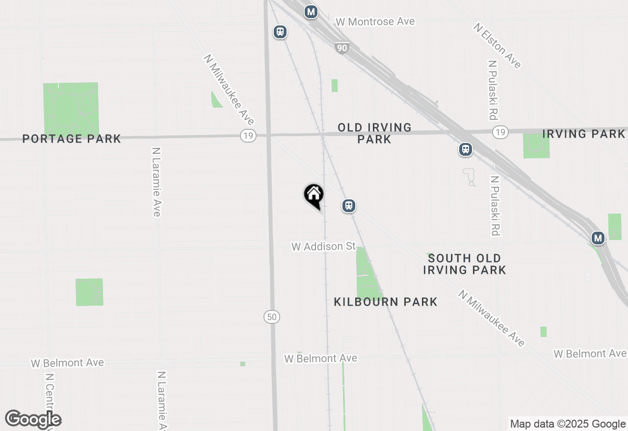 Map of 4620 W Waveland Avenue, Chicago, IL 60641