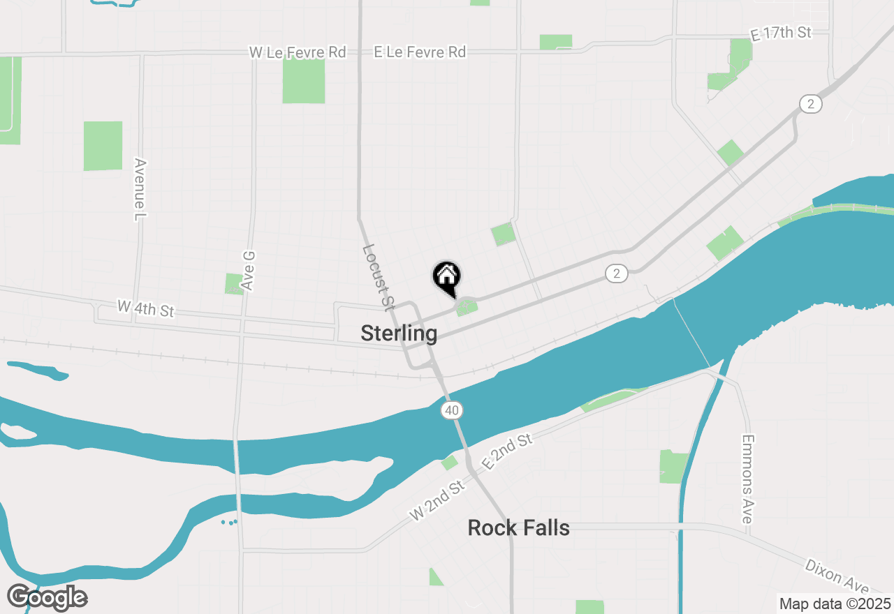 Map of 402 2nd Avenue, Sterling, IL 61081