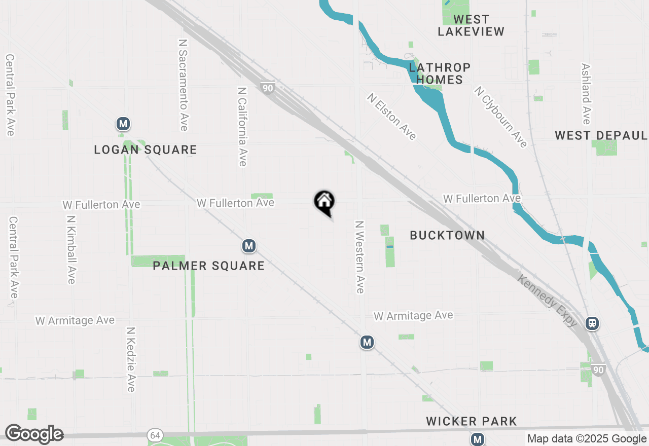 Map of 2530 W Belden Avenue #3, Chicago, IL 60647