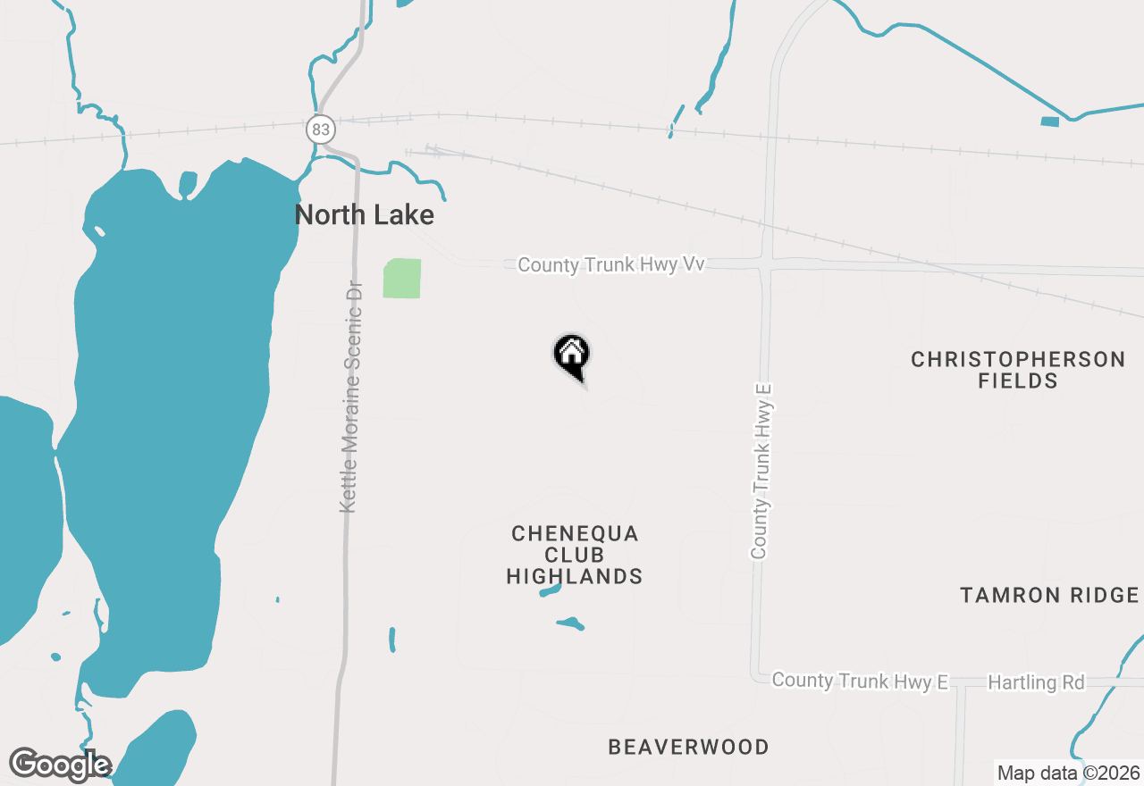 Map of W309N7385 Northern Dancer Run, Hartland, WI 53029