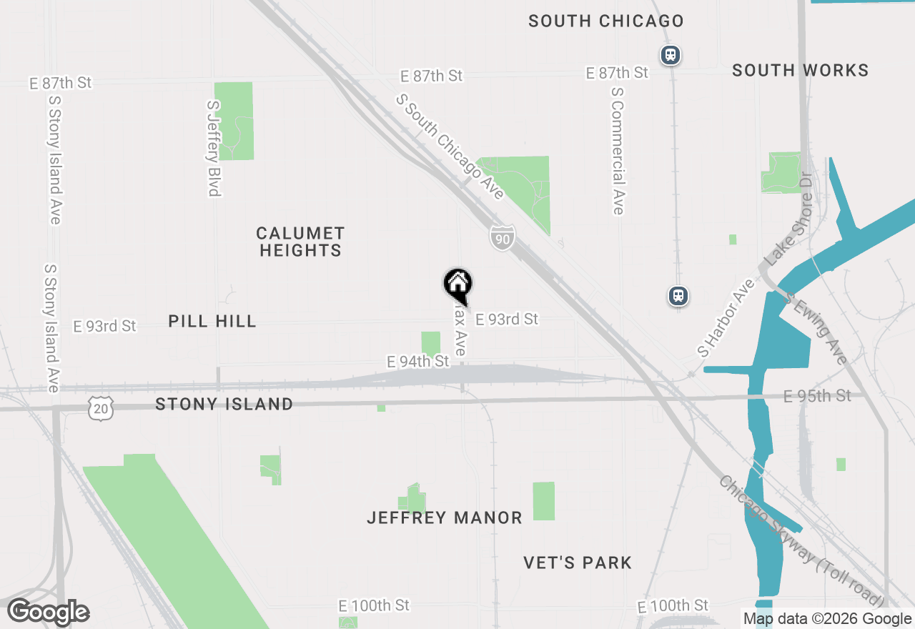 Map of 2558 E 93rd Street, Chicago, IL 60617