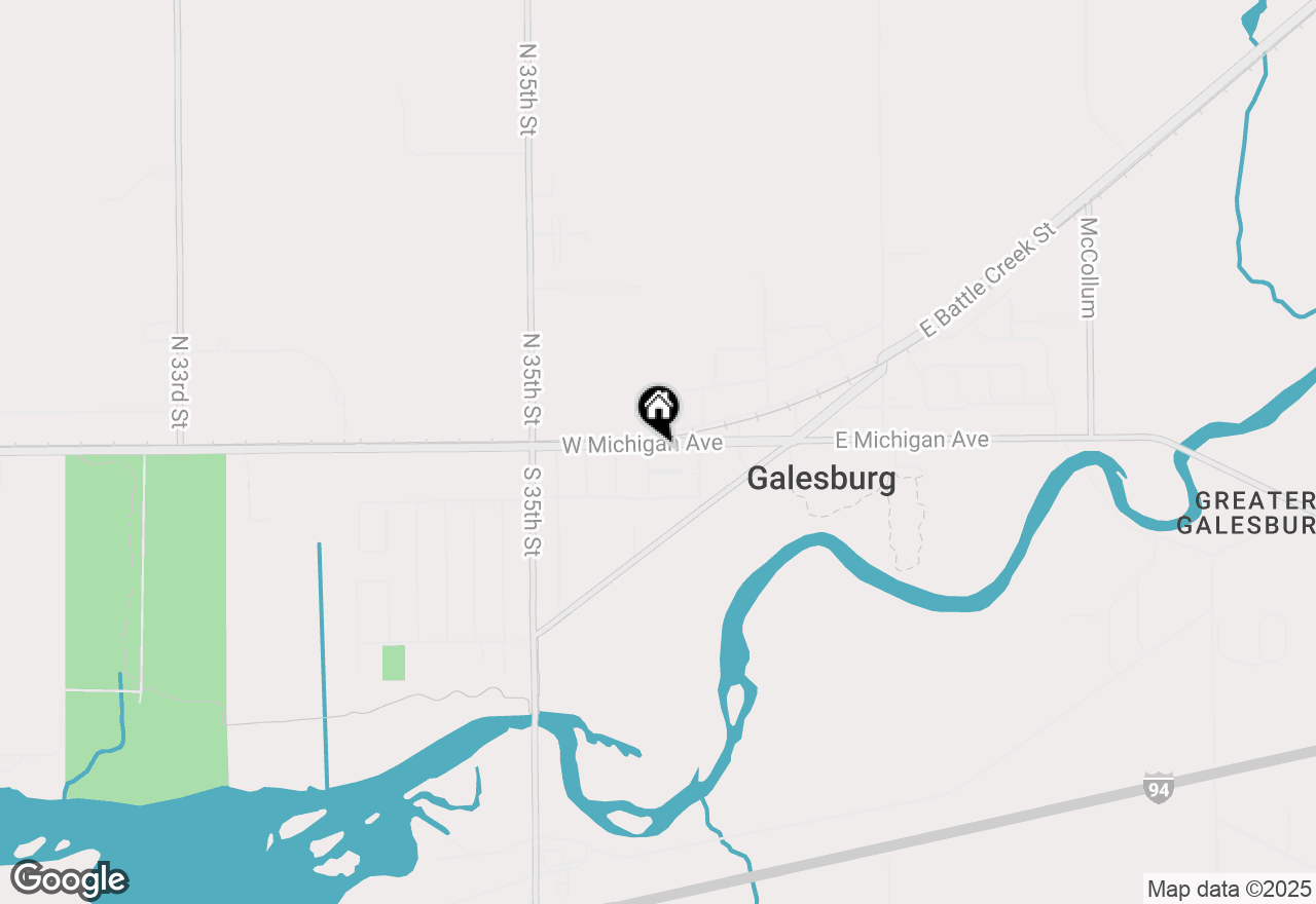 Map of 211 W Michigan Avenue, Galesburg, MI 49053