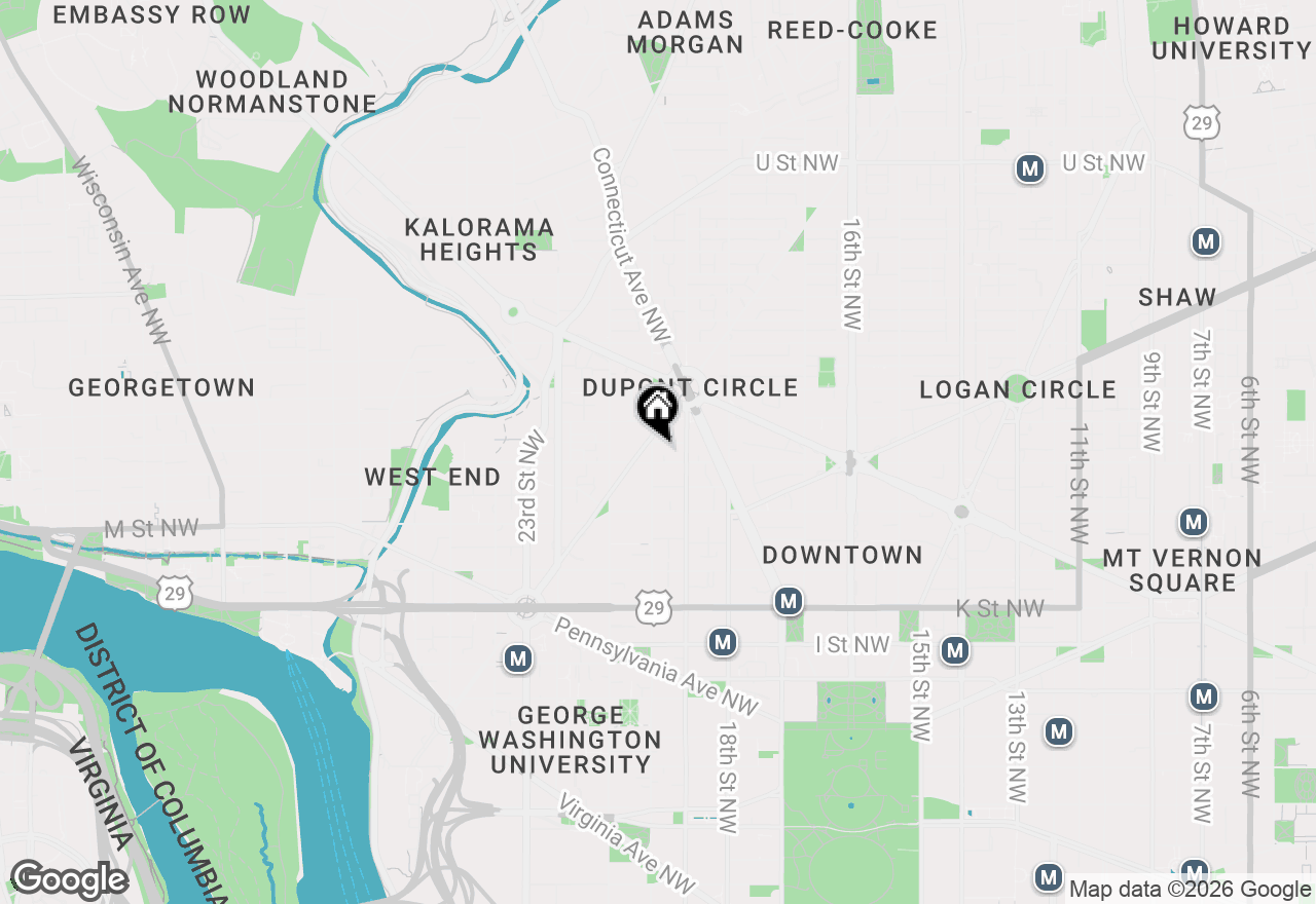 Map of 1301 20th Street Nw #916, Washington, DC 20036