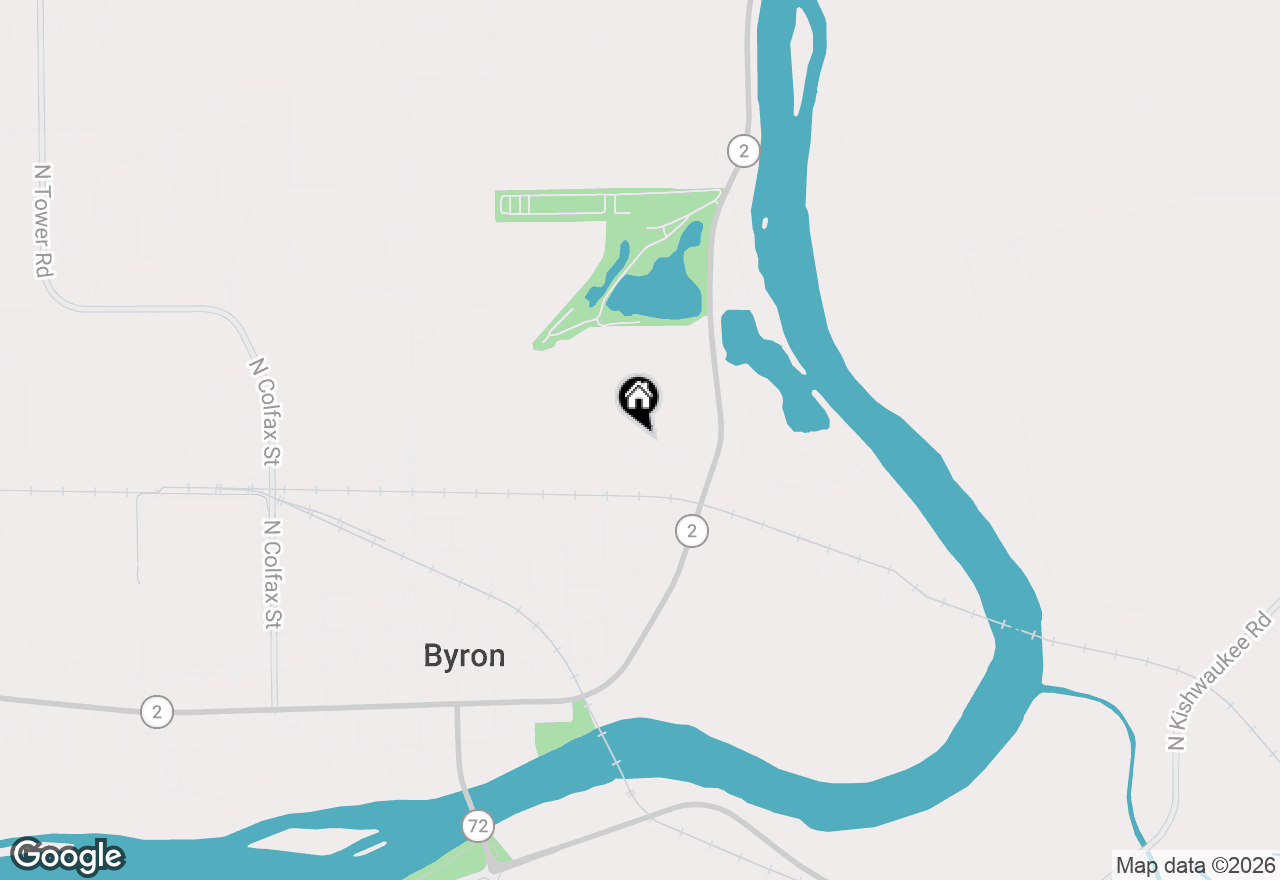 Map of (Address confidential), Byron, Illinois 61010