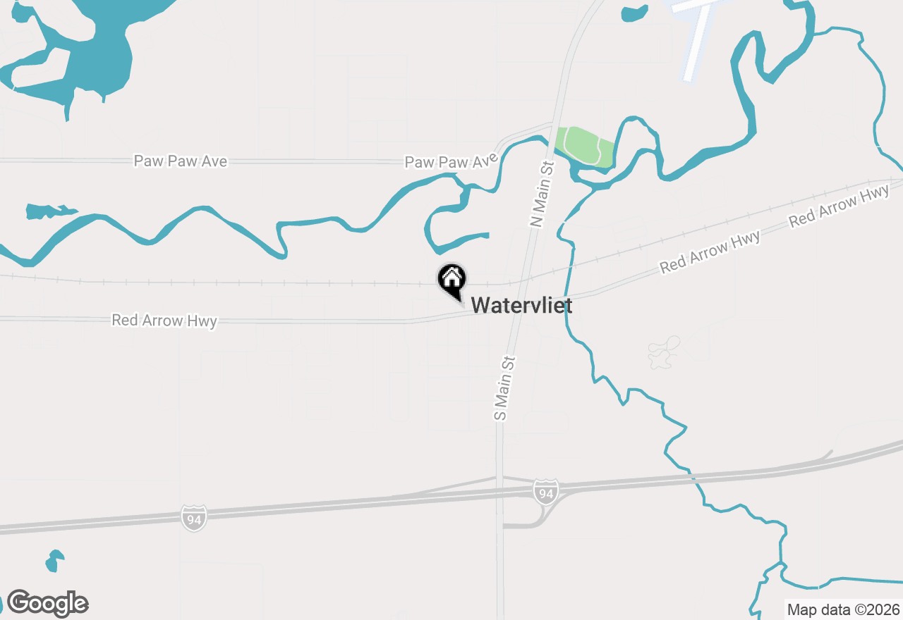 Map of 404 W Saint Joseph Street, Watervliet, MI 49098