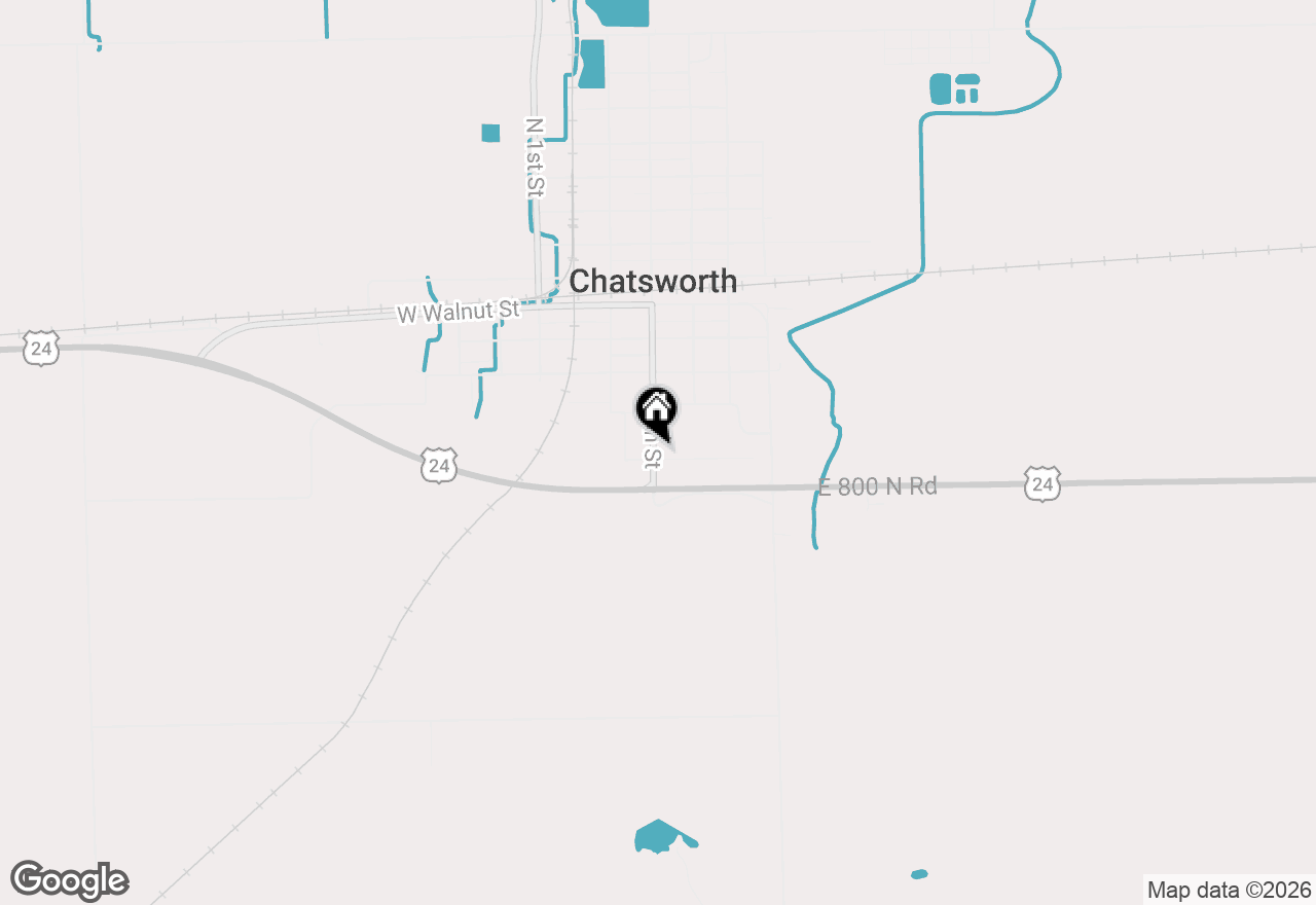 Map of 408 E South Court Street, Chatsworth, IL 60921