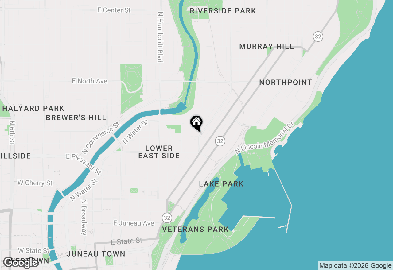 Map of 1809 N Cambridge Ave #301, Milwaukee, WI 53202