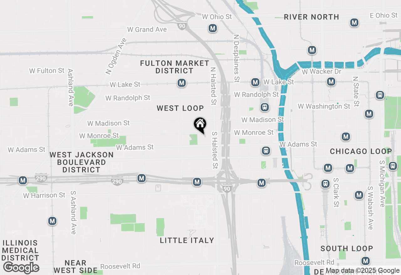 Map of 111 S Peoria Street #703, Chicago, IL 60607