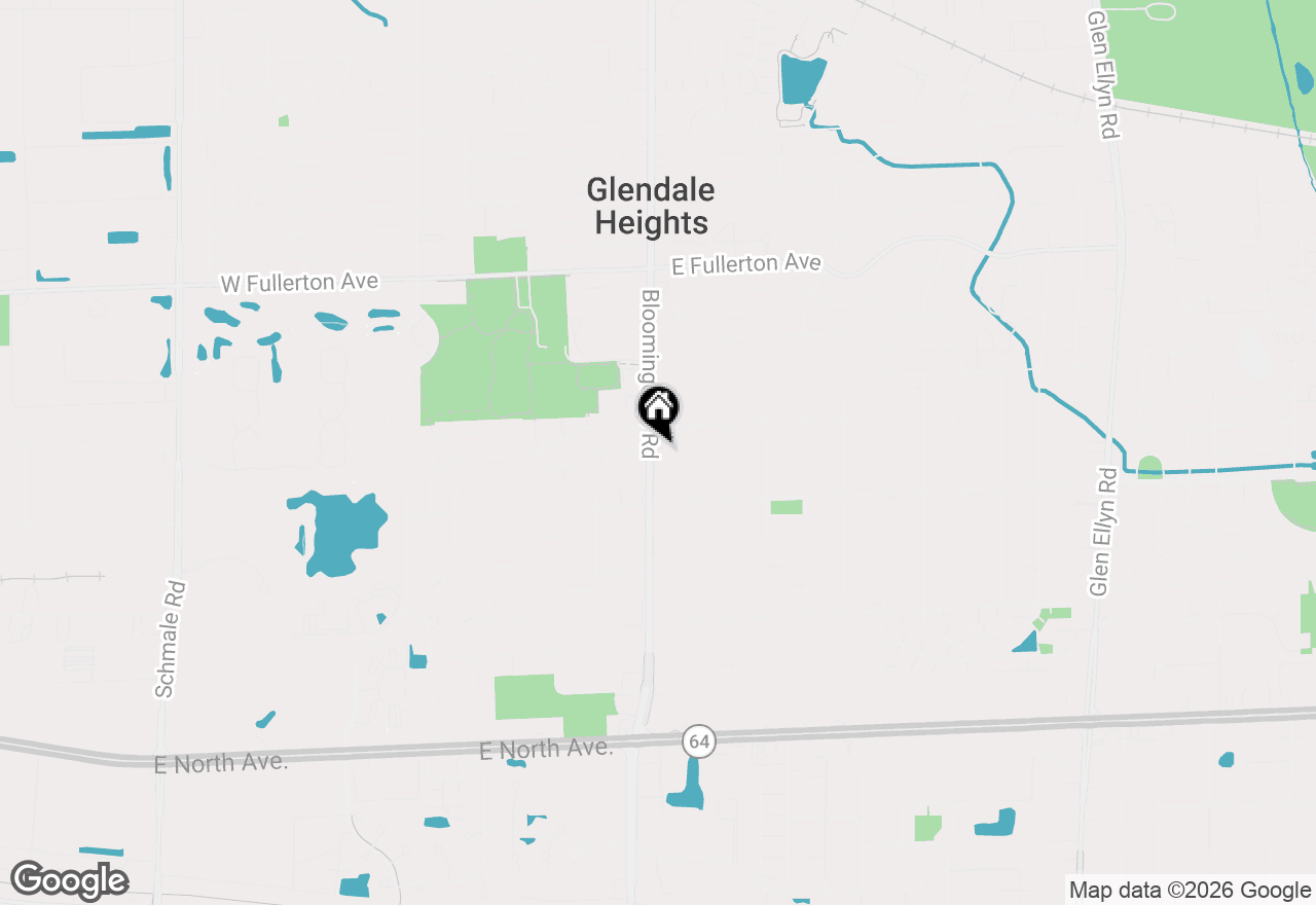 Map of 1455 Bloomingdale Road, Glendale Heights, IL 60139