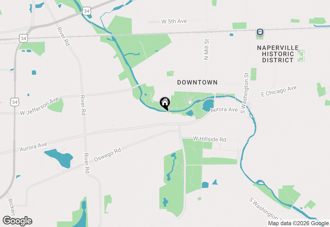 Map of 530 River Front Circle #606, Naperville, IL 60540