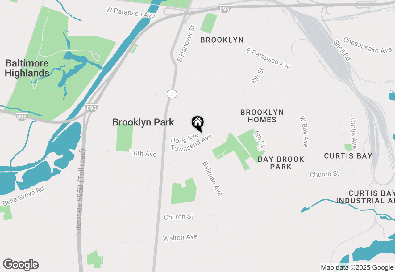 Map of 229 Doris Avenue, Brooklyn Park, MD 21225