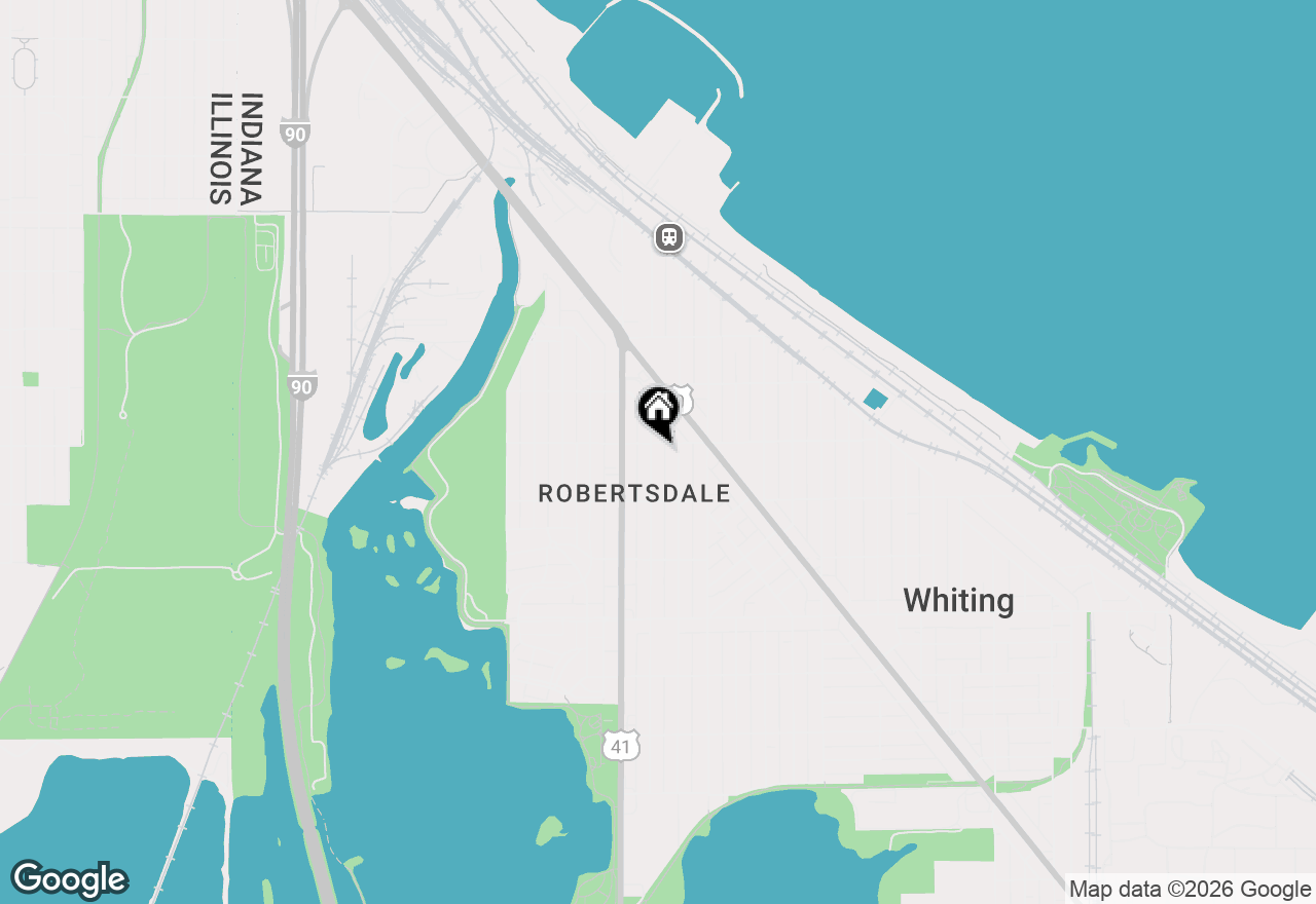 Map of 1609 Davis Avenue, Whiting, IN 46394