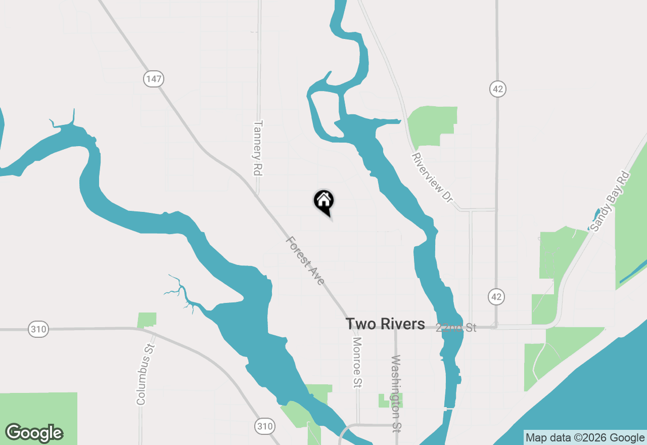 Map of 2815 School St, Two Rivers, WI 54241
