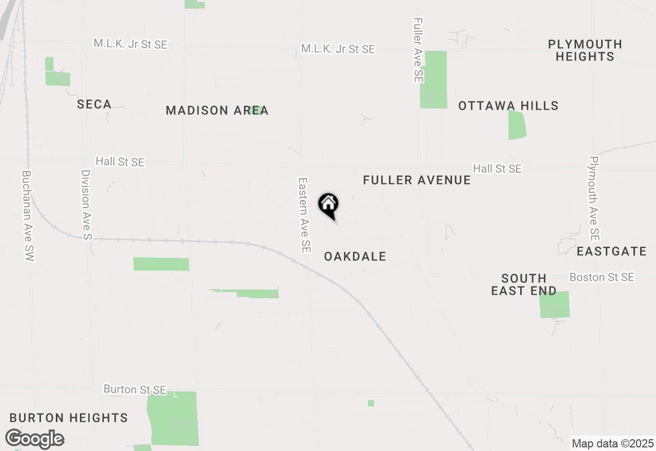 Map of 847 Oakdale Street Se, Grand Rapids, MI 49507