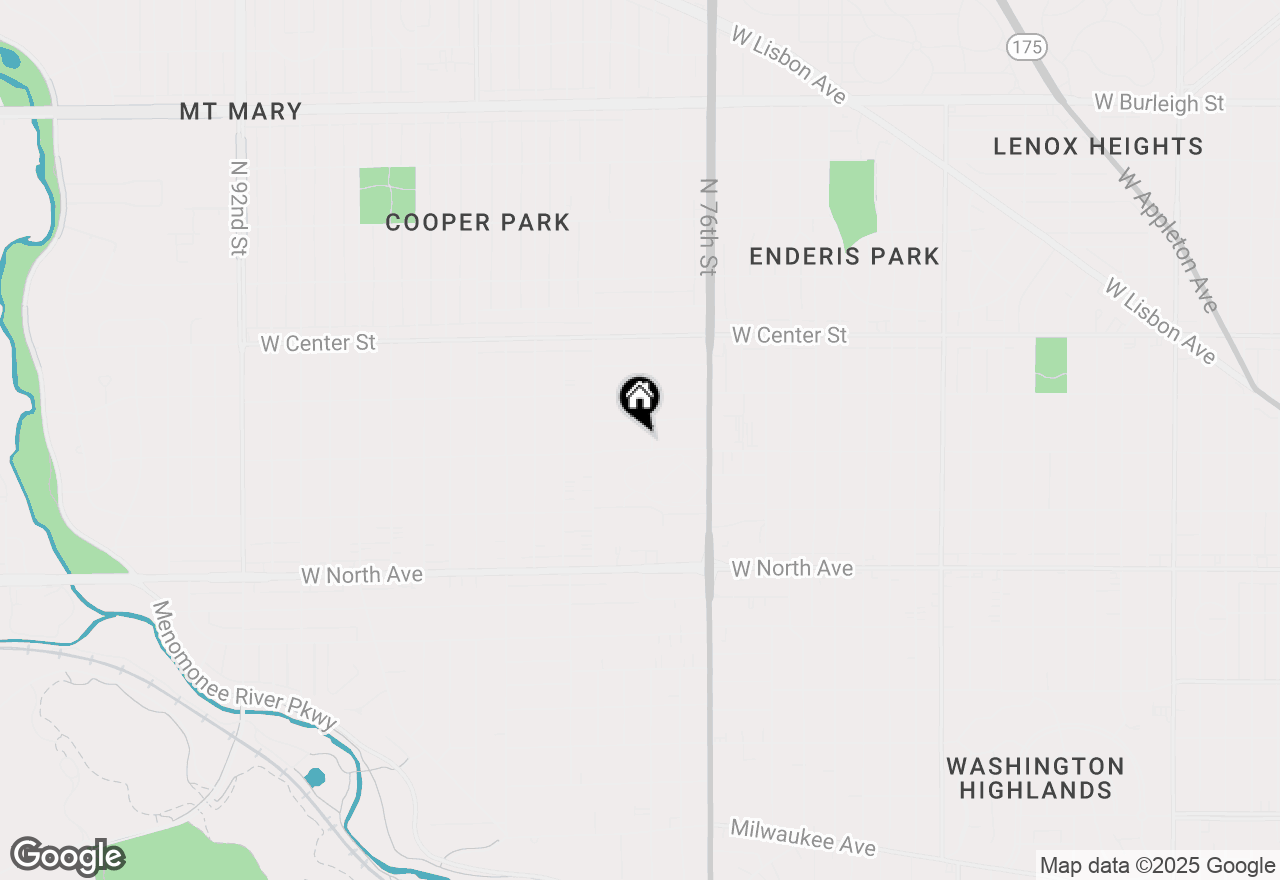 Map of 7814 W Wright St, Wauwatosa, WI 53213