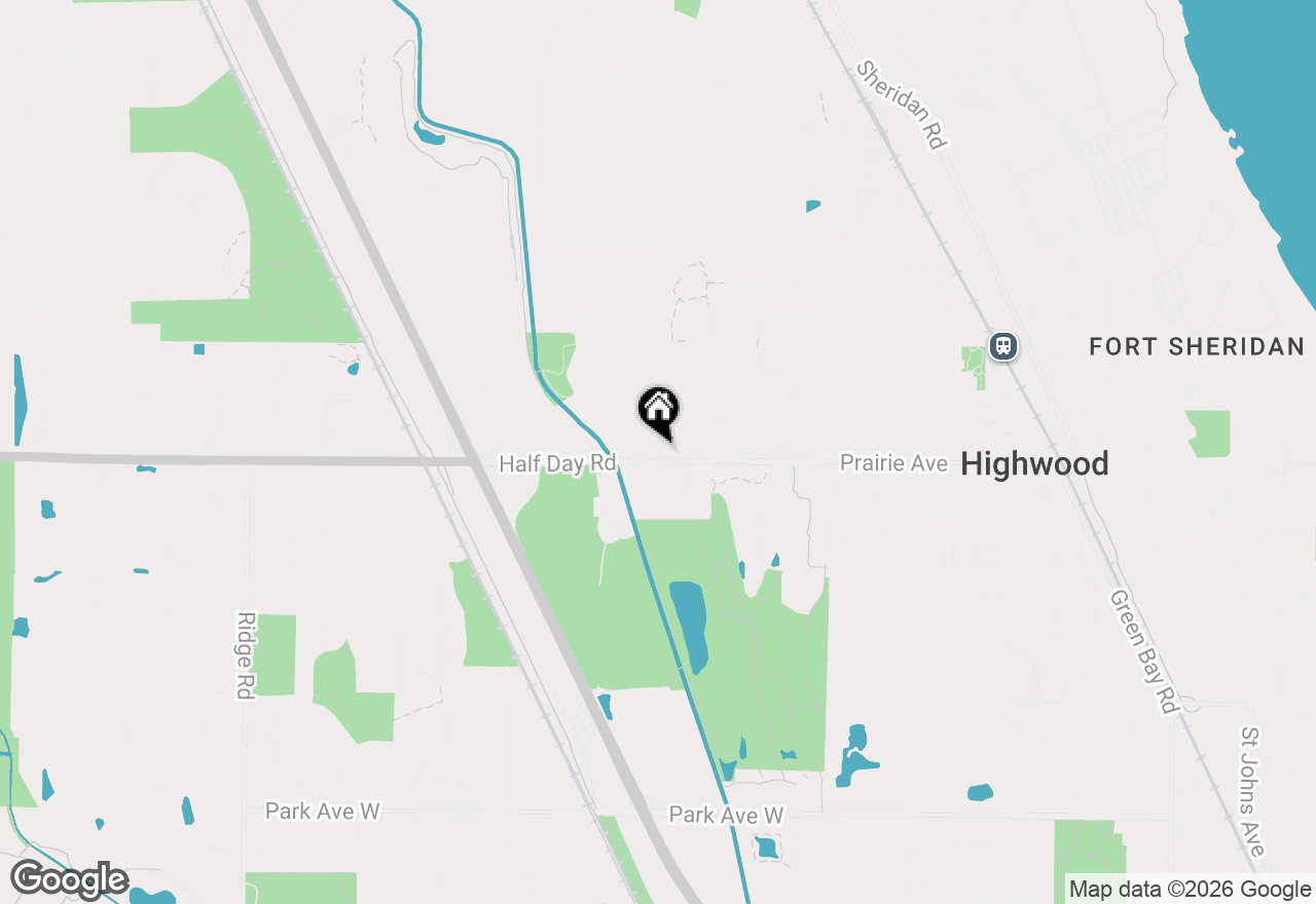 Map of 2617 Summit Avenue, Highland Park, IL 60035