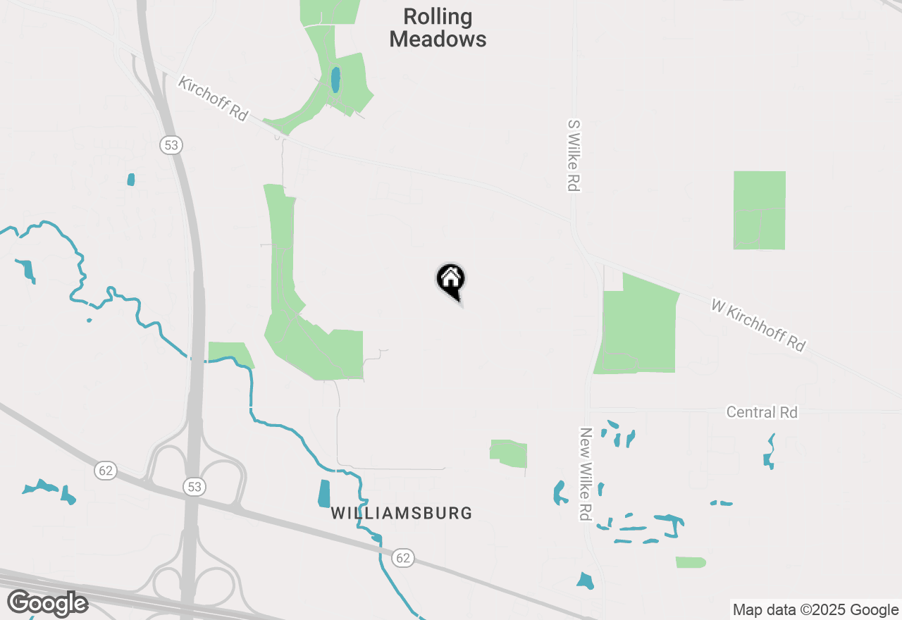 Map of 3717 Bluebird Lane, Rolling Meadows, IL 60008