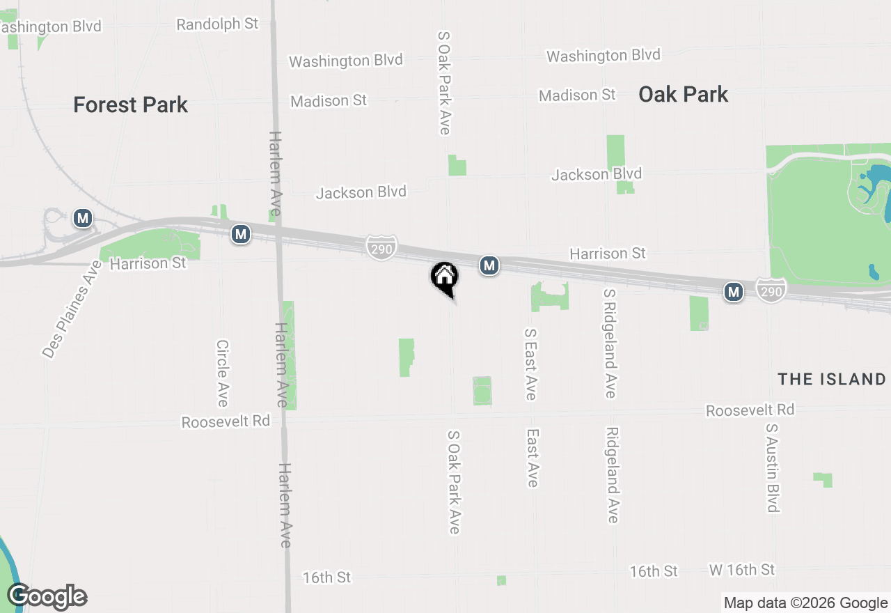 Map of 1011 S Oak Park Avenue #D, Oak Park, IL 60304