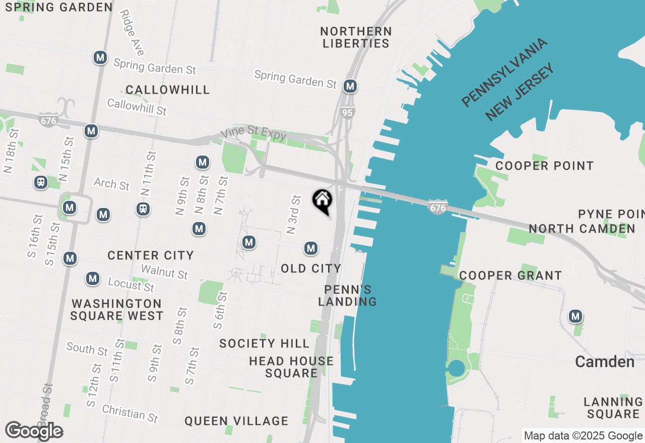 Map of 130 Arch Street #306, Philadelphia, PA 19106