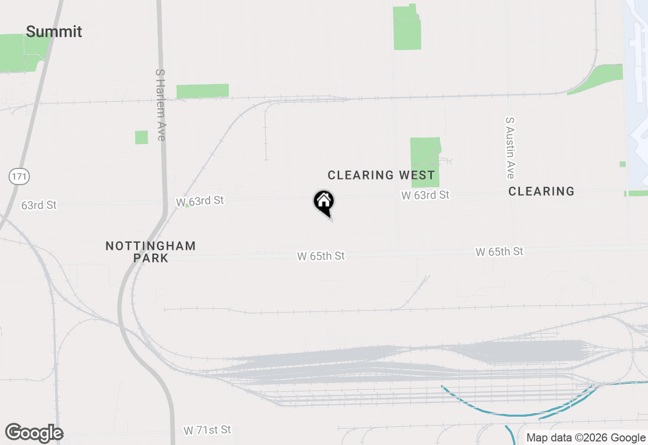 Map of 6634 W 64th Street, Chicago, IL 60638
