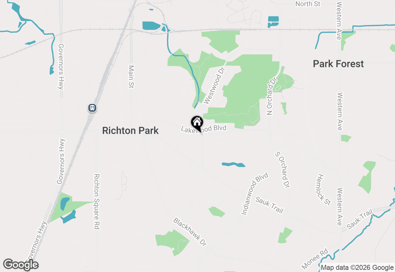 Map of 5 Lakewood Court, Park Forest, IL 60466