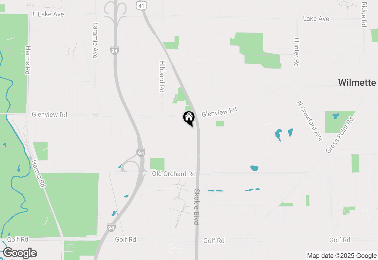 Map of 213 Thelin Court, Wilmette, IL 60091