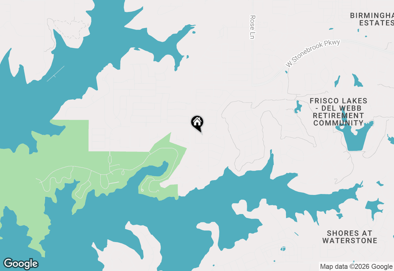 Map of 6726 Hickory Creek Drive, Frisco, TX 75036