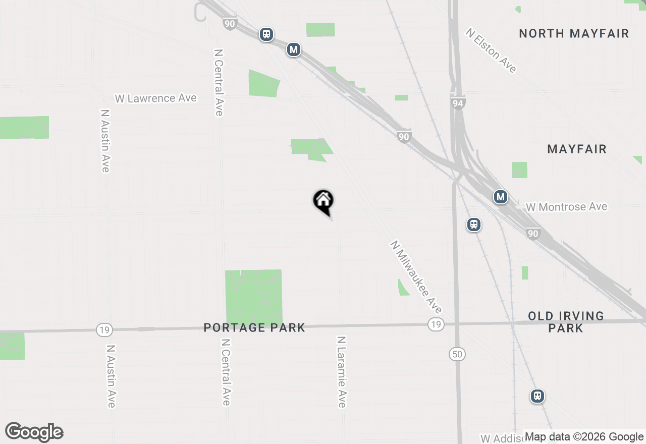 Map of 5230 W Pensacola Avenue, Chicago, IL 60641