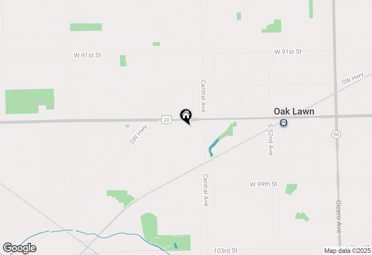 Map of 9520 Major Avenue, Oak Lawn, IL 60453