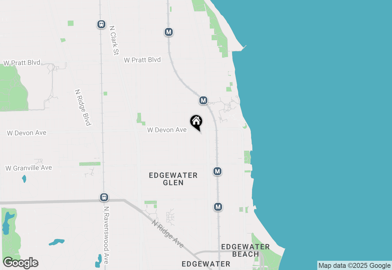 Map of 6342 N Magnolia Avenue #3N, Chicago, IL 60660