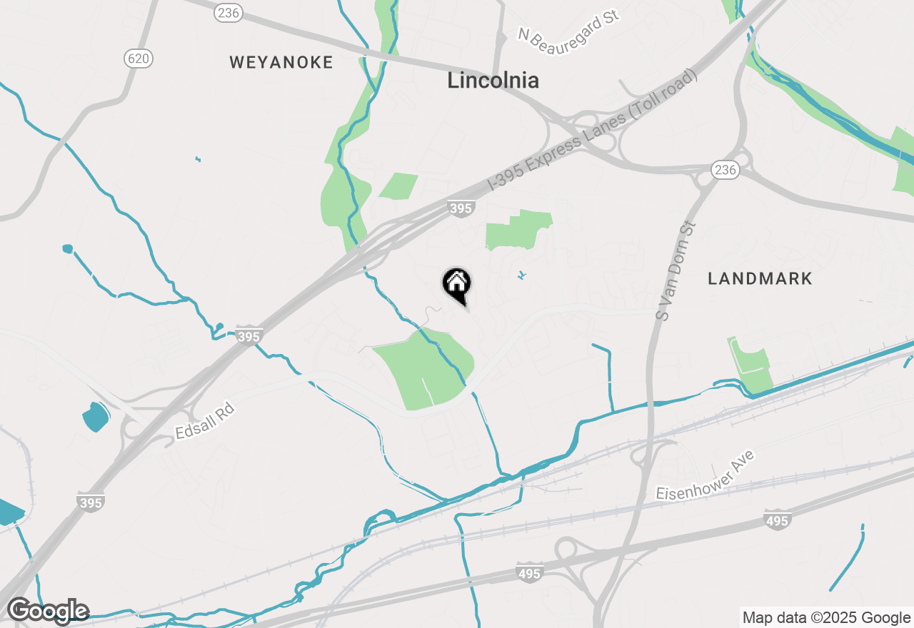 Map of 5295 Cozy Glen Lane, Alexandria, VA 22312