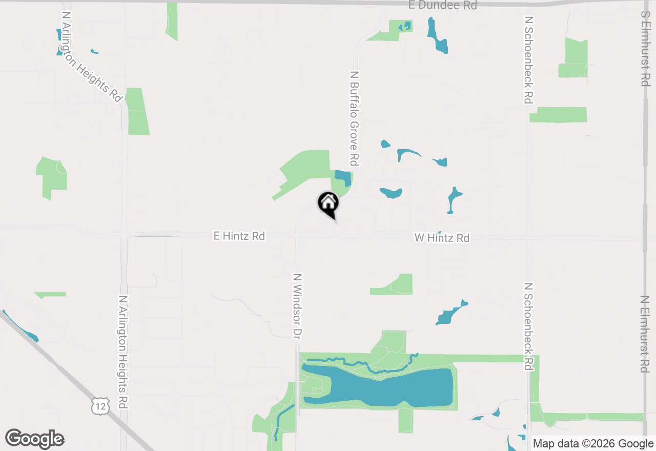 Map of 1612 Fox Run Drive, Arlington Heights, IL 60004