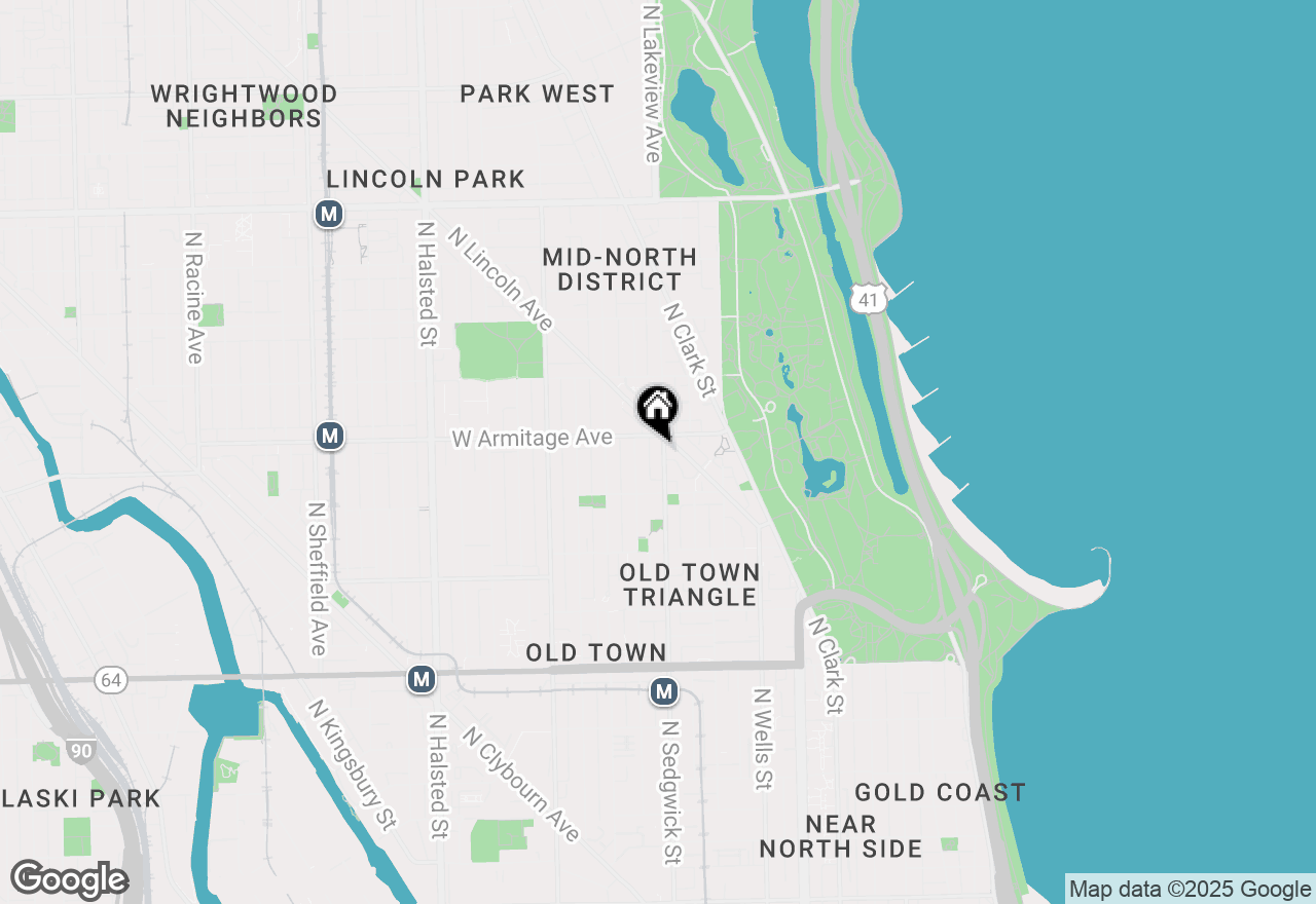 Map of 1944 N Sedgwick Street #2, Chicago, IL 60614