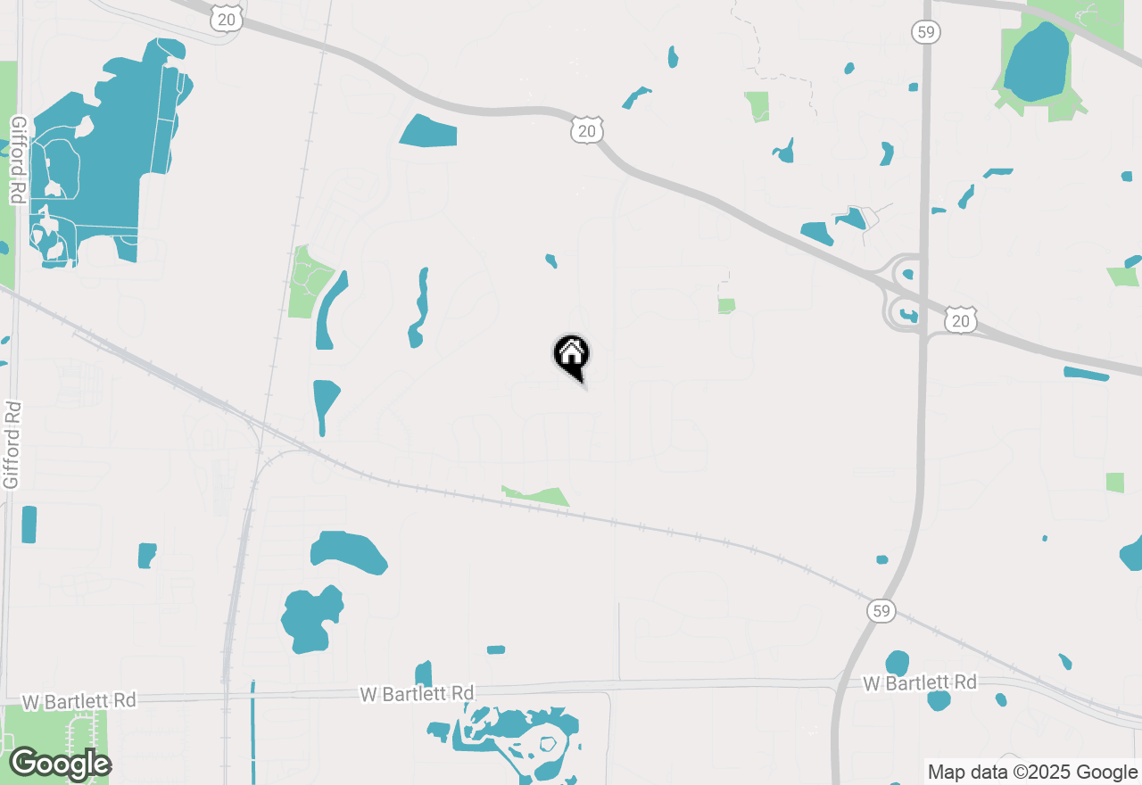 Map of 1835 Golf View Drive, Bartlett, IL 60103