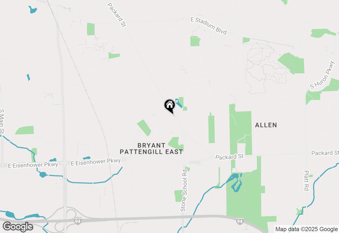 Map of 1577 King George Boulevard, Ann Arbor, MI 48104