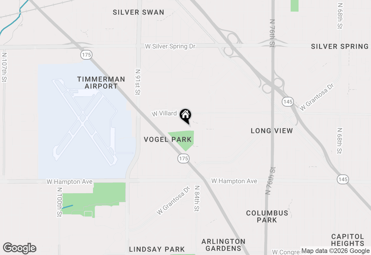Map of 8570 W Lancaster Ave, Milwaukee, WI 53225