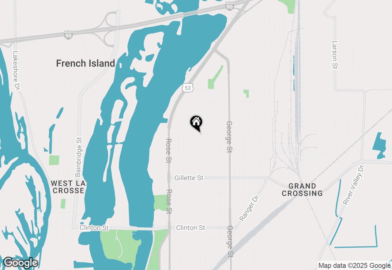 Map of 1911 Liberty Street, La Crosse, WI 54603