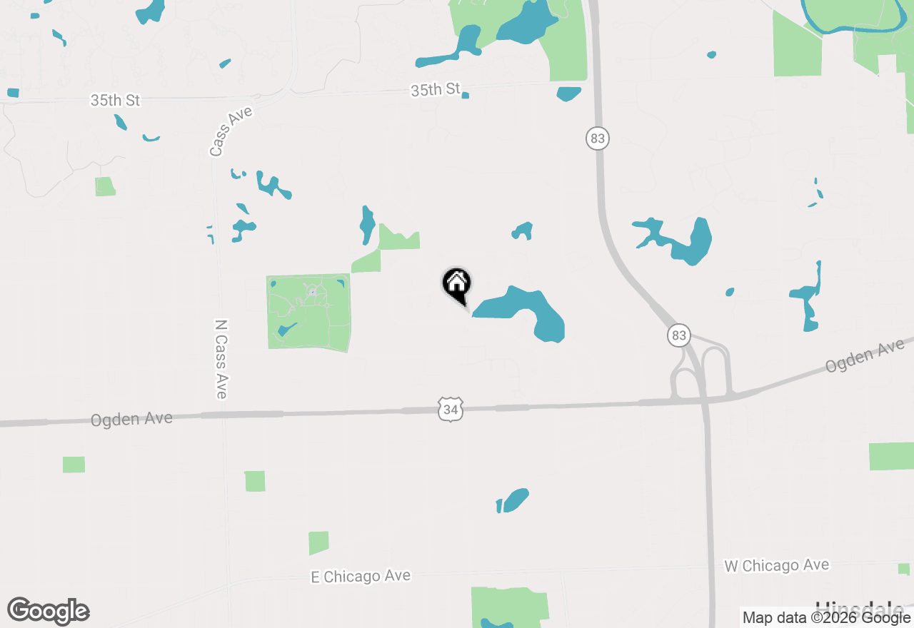 Map of 767 Oakwood Drive, Westmont, IL 60559