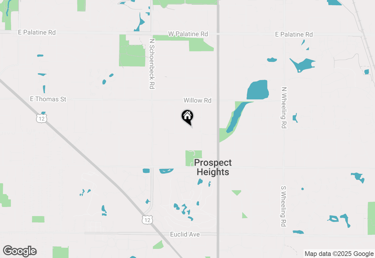 Map of 203 Elm Street, Prospect Heights, IL 60070