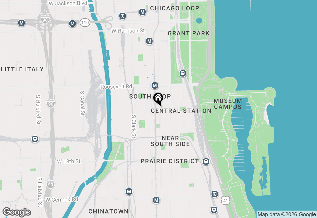 Map of 1338 S Wabash Avenue #B, Chicago, IL 60605