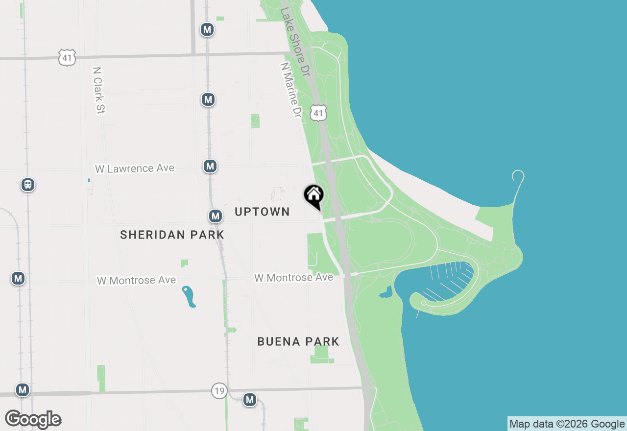 Map of 4600 N Marine Drive #306, Chicago, IL 60640