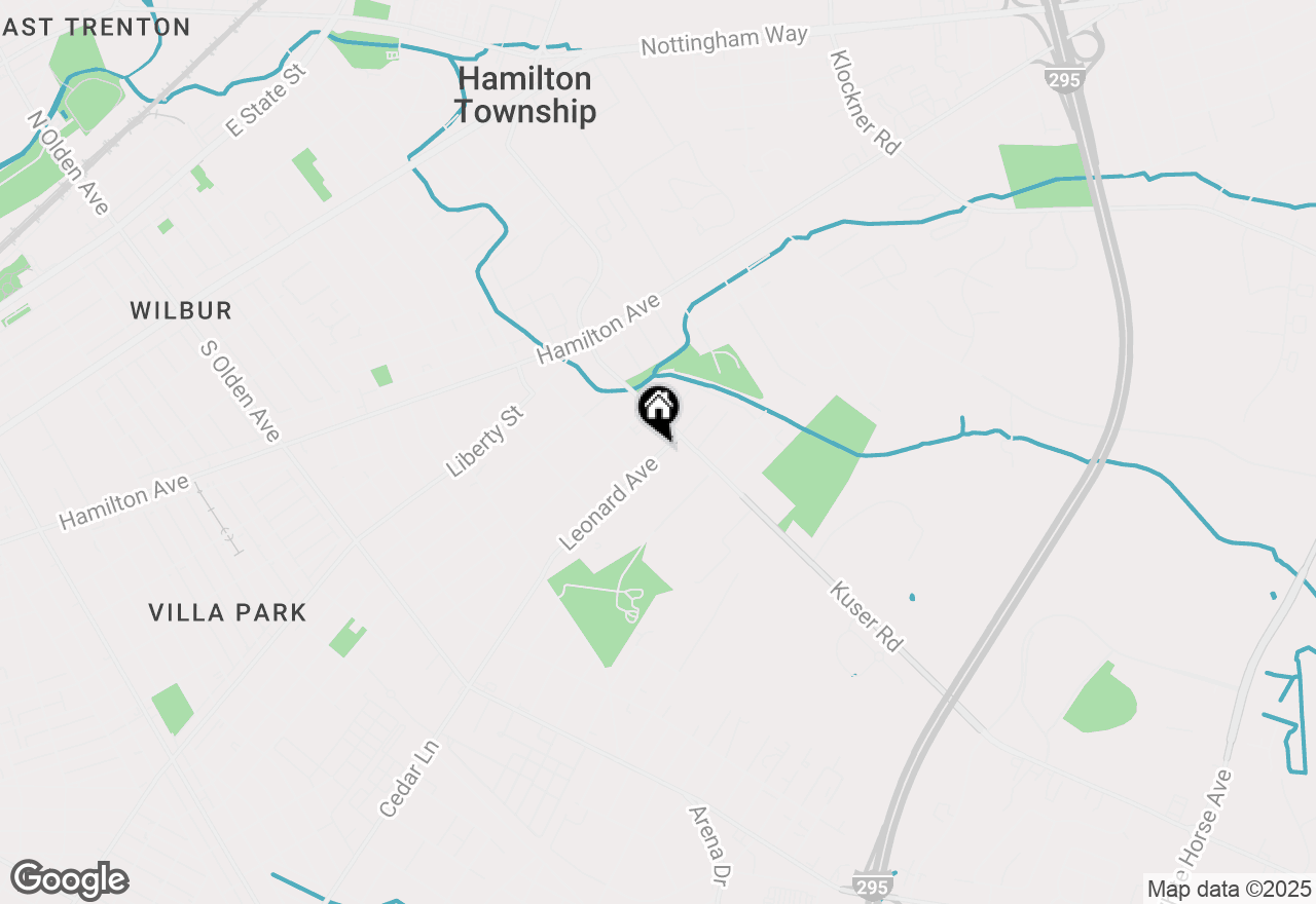 Map of 260 Leonard Avenue, Hamilton, NJ 08610