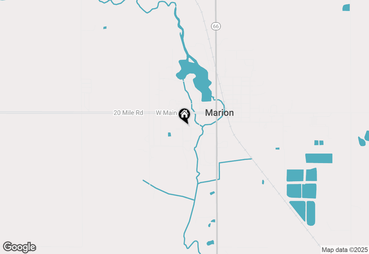 Map of 418 Grover Street, Marion, MI 49665
