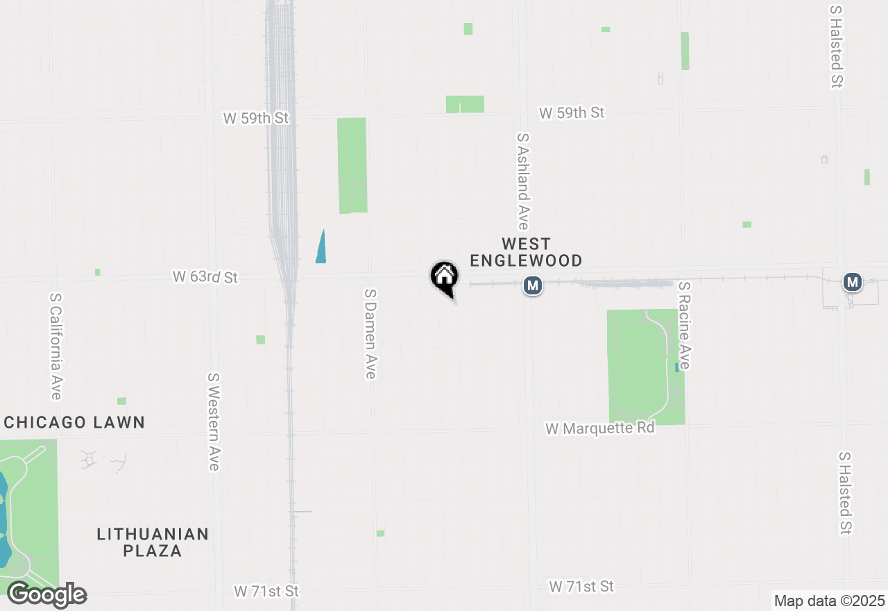 Map of 6350 S Wood Street, Chicago, IL 60636