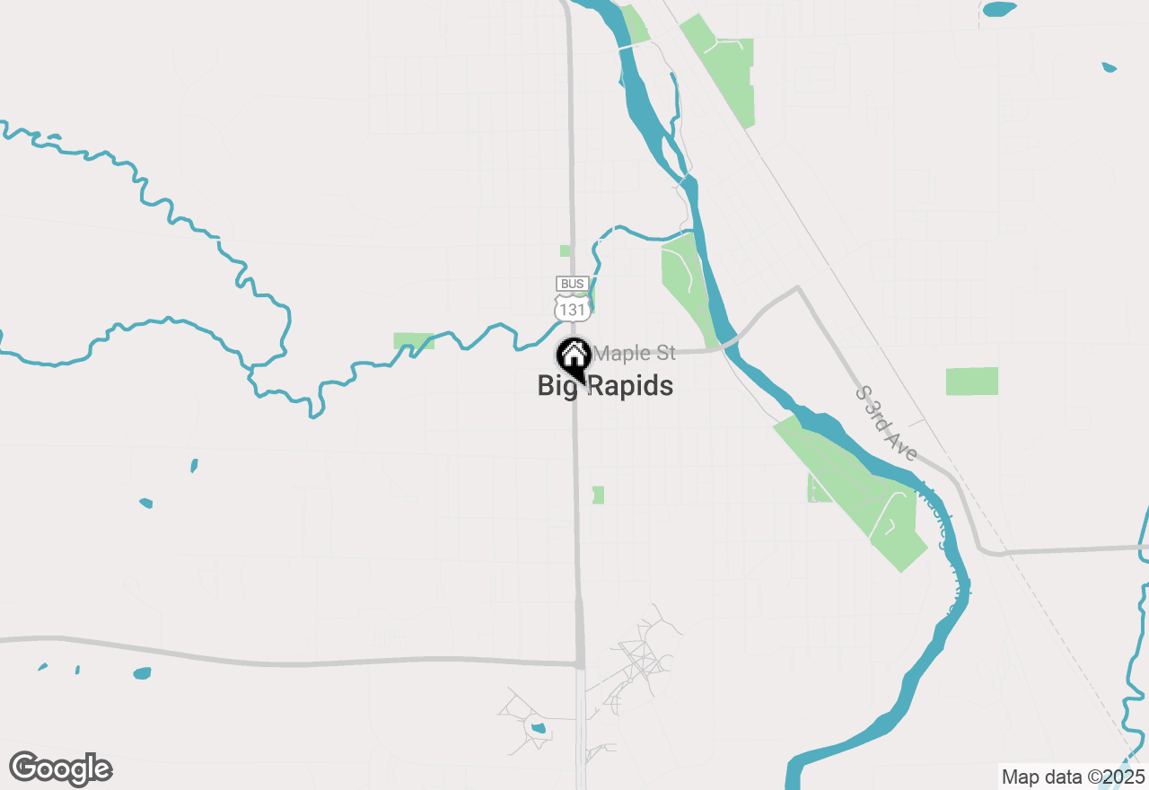 Map of 213 S State Street, Big Rapids, MI 49307