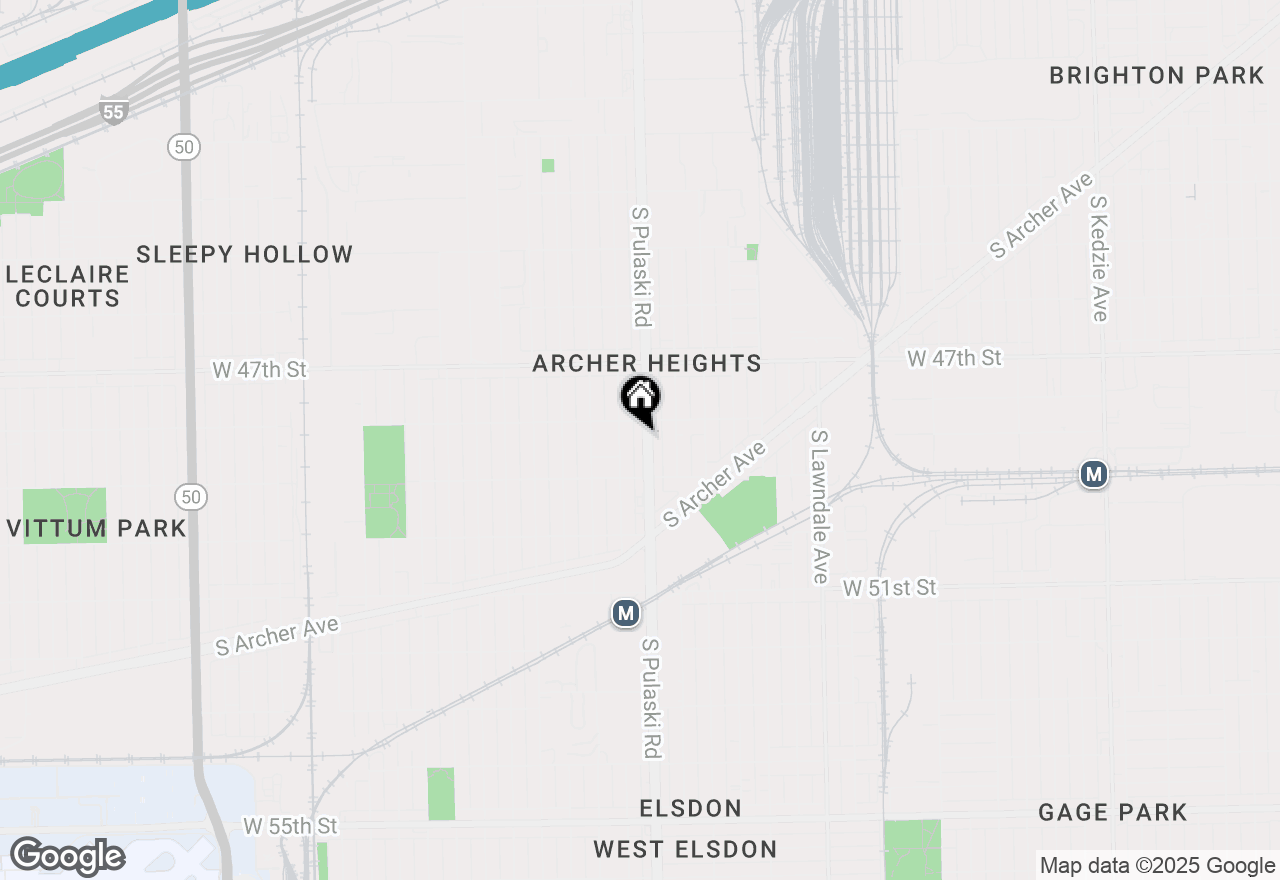 Map of 4818 S Pulaski Road, Chicago, IL 60632