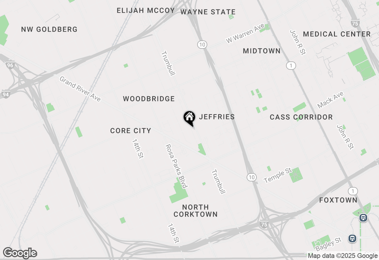 Map of 3984 Commonwealth Street, Detroit, MI 48208